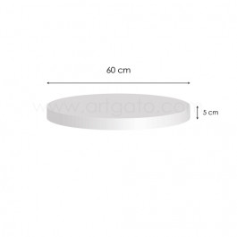 Socle Polystyrène Rond Hauteur 5 cm Diamètre 60 cm