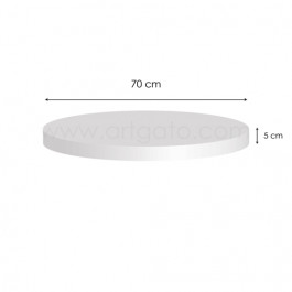 Socle Polystyrène Rond Hauteur 5 cm Diamètre 70 cm