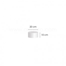 Socle Polystyrène Rond Hauteur 10 cm Diamètre 20 cm