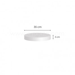 Socle Polystyrène Rond Hauteur 5 cm Diamètre 35 cm