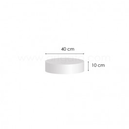 Support Polystyrène Rond Hauteur 10 cm Diamètre 40 cm