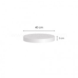 Socle Polystyrène Rond Hauteur 5 cm Diamètre 40 cm