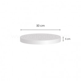 Socle Polystyrène Rond Hauteur 5 cm Diamètre 50 cm