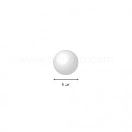 Sphère pleine en Polystyrène 8 cm diamètre - Artgato