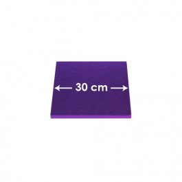 Carton à Entremets, Violet 12 mm - carré 30 cm