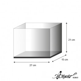 Vitrine | Haut. 21 cm - 27 x 15 cm