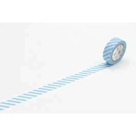 Washi Masking Tape | Rayures Bleu Azur