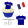 Maillot Equipe France Les Bleus - Maillot et Réalisation Cupcake