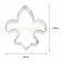 Découpoir Fleur de Lys - Dimensions