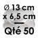 50 Moules à Entremets | DEMI-SPHERE -  Ø 13 cm x Prof. 6,5 cm