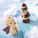 Père Noël et Bonhomme de Neige en chocolat