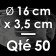 50 Moules à Entremets thermoformés | ROND - Ø 16 cm x Prof. 3,5 cm