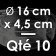 10 Moules à Entremets thermoformés | ROND - Ø 16 cm x Prof. 4,5 cm