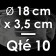 10 Moules à Entremets thermoformés | ROND - Ø 18 cm x Prof. 3,5 cm