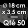 50 Moules à Entremets thermoformés | ROND - Ø 18 cm x Prof. 3,5 cm