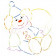 Pochoir, Clown avec Ballon