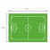 Plaque Azyme - Terrain de Football - Dimensions