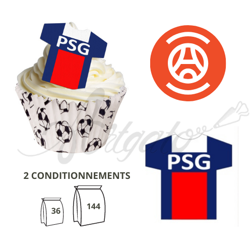 Décors Azyme  Maillots Football 43 x 45 mm - PSG / Paris Saint-Germain -  Artgato