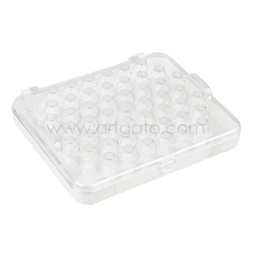 Boîte De Rangement Murale Pour Douilles à Pâtisserie - Capacité 42 Douilles - Porte Transparente - Dimensions 31x22.5x6 Cm - Installation Sans Perçage - 5