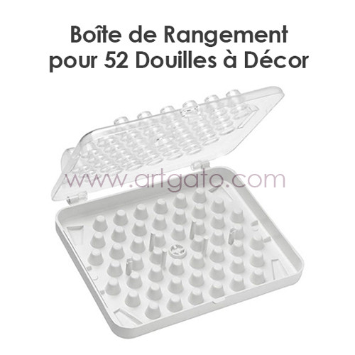 Boîte de Rangement  Pour 52 Douilles à Décor - Artgato