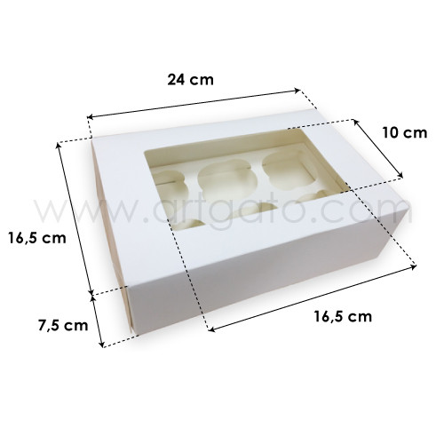 18 Boîtes à Cupcakes Blanches Avec Fenêtre 9x9x9 Cm - Boîtes Individuelles Avec Base Et Autocollants Pour Mariages Et Anniversaires