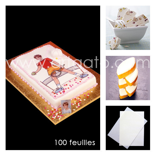 5 Feuilles azyme A4 / papier hostie double densité deux faces lisses -  TopCake - Cook Shop