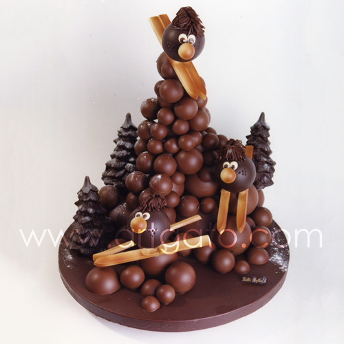 Moule à Chocolat En Polycarbonate - Forme Sapin à Monter (5 Pièces), Transparent, Neuf Sous Emballage
