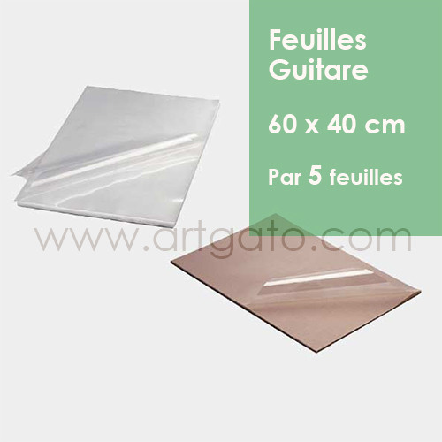 Feuille Guitare 50 Microns - Lot De 100 - Pour Chocolat & Décorations Brillantes
