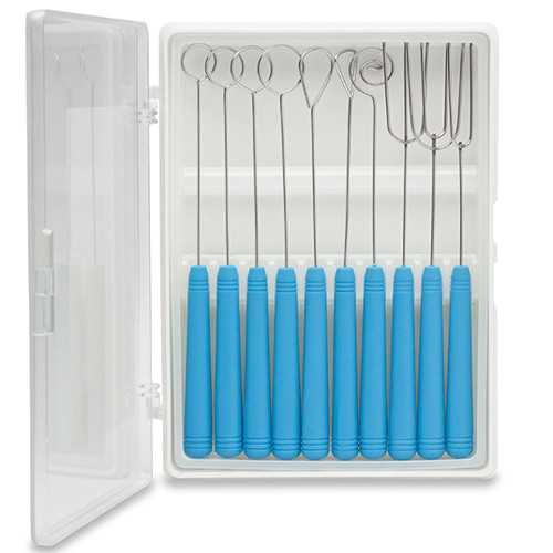 Ensemble de Fourchettes à Tremper le Chocolat en Acier Inoxydable, 10