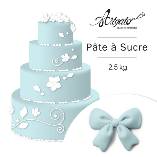 Pate A Sucre Bleu Pâte à Sucre Bleu 250g 32 PATE A SUCRE | Bleu Pâle - 2,5 Kg - Artgato