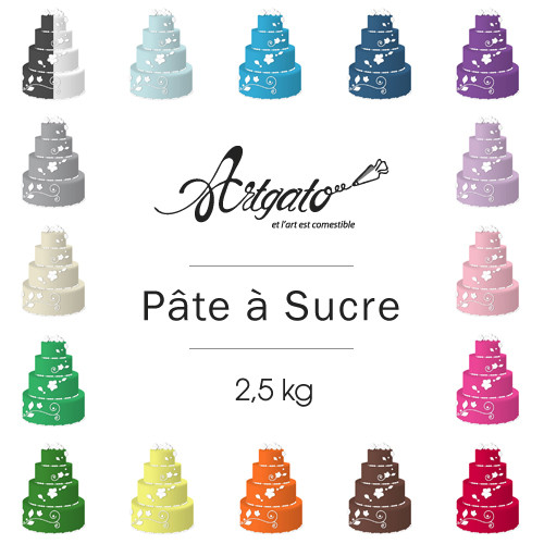 DECOGATO - Pâte à sucre Artistou, disponible en 5kg, 1kg et 200gr