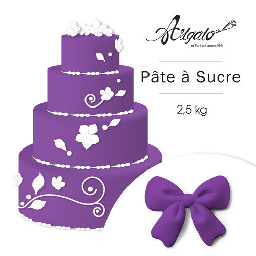 PATE A SUCRE  Violette - 2,5 Kg - Artgato