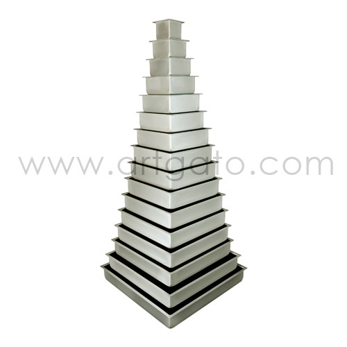 Moule Aluminium carré 15 cm