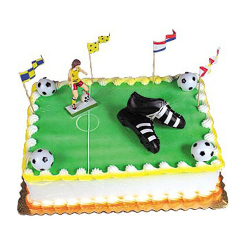 Decors De Gateaux Chaussures De Football 1 Paire En Plastique Artgato