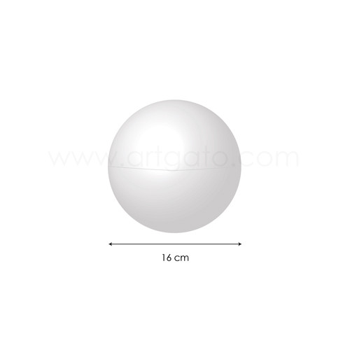 Boules Creuses En Polystyrène (Styropor) Ø 20 Cm - 2 Moitiés Emboîtables - Pour Décorations Florales, Artisanat, Mariage, Décoration