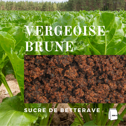Vergeoise Brune (Cassonade Belge) - Sachet de 500 g - Artgato