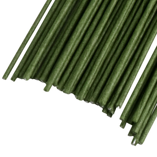 Kit 150 Tiges Métal Fleuriste Vertes 30 Cm - Fils De Fer 2mm Flexibles + Ruban, Pour Art Floral, Bouquets, Couronnes - 8