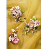 Assortiment de Fleurs Roses, 9 Bouquets Assortis