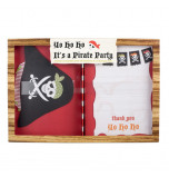 Fête Pirate Meri Meri® | 12 Cartes d'Invitation et 12 Cartes de Remerciements