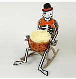 8 Présentoirs Cupcake individuel Squelette Meri Meri®