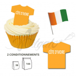 Maillot Equipe Côte d'Ivoire - Maillot et Réalisation Cupcake