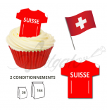 Maillot Equipe Suisse - Maillot et Réalisation Cupcake