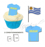 Maillot Equipe Uruguay - Maillot et Réalisation Cupcake