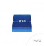 5 Cartons à Entremets | Bleu Roi - Carré 12 mm / 30 cm Côté