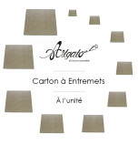 Cartons à Entremets - Argent - Carrés