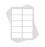 Feuilles de Glaçage | 10 Cartes de visite de 9 x 4,8 cm 