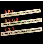 Découpoirs  Lettres Majuscules & Chiffres Art Déco