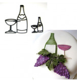 Patchwork Cutters® | Bouteille et Coupe de Champagne