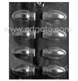 Moule chocolat Ampoules Guirlande Lumineuse 3D 