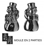 Moule à Chocolat, Grand Bonhomme de Neige 3D (2 moules)